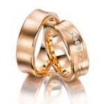 Anel em Ouro Rosa 18k e Diamantes, 5mm