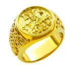 Anel de Confraria em Ouro Amarelo 18k, 16mm