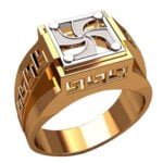 Anel de Confraria em Ouro Amarelo 18k, 14mm