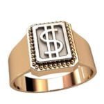 Anel de Confraria em Ouro Amarelo 18k, 14mm