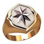 Anel de Confraria em Ouro Amarelo 18k, 14mm