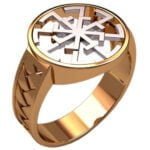 Anel de Confraria em Ouro Amarelo 18k, 14mm