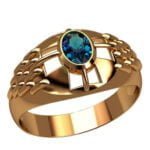 Anel de Confraria em Ouro Amarelo 18k, 10mm