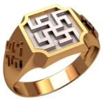 Anel de Confraria em Ouro Amarelo 18k, 13mm