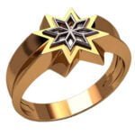 Anel de Confraria em Ouro Amarelo 18k, 14mm