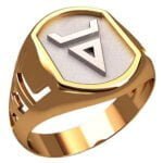 Anel de Confraria em Ouro Amarelo 18k, 13mm