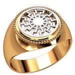 Anel de Confraria em Ouro Amarelo 18k, 13mm