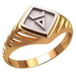 Anel de Confraria em Ouro Amarelo 18k ,12mm