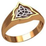 Anel de Confraria em Ouro Amarelo 18k, 13mm