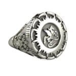 Anel de Confraria em Ouro Branco 18k, 13mm