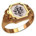 Anel de Confraria em Ouro Amarelo 18k, 16mm