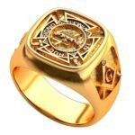 Anel de Confraria em Ouro Amarelo 18k, 15mm