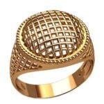 Anel de Confraria em Ouro Amarelo 18k, 15mm