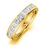 Aliança em Ouro Amarelo 18k e Diamantes, 3,5mm