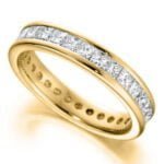 Aliança em Ouro Amarelo 18k e Diamante, 3,5mm
