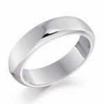 Anel em Ouro Branco 18k, 4mm