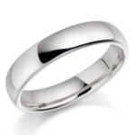 Anel em Ouro Branco 18k, 4mm