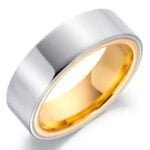 Anel em Ouro Branco & Amarelo 18k, 5mm