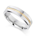 Anel em Ouro Branco 18k, 4mm