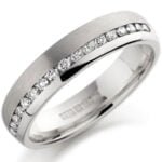 Anel em Ouro Branco 18k e Diamantes, 3,5mm