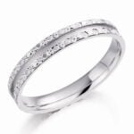 Anel em Ouro Branco 18k, 3,5mm