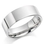 Anel em Ouro Branco 18k, 6mm