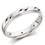 Anel em Ouro Branco 18k e Diamantes, 3,5mm