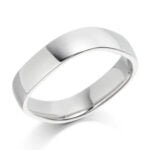 Anel em Ouro Branco 18k, 4mm