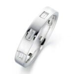 Anel em Ouro Branco 18k e Diamantes, 3,5mm