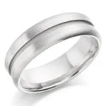 Anel em Ouro Branco 18k, 4,5mm