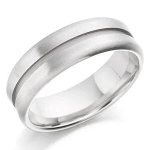 Anel em Ouro Branco 18k, 4,5mm