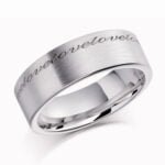 Anel em Ouro Branco 18k, 4,5mm