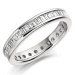 Anel em Ouro Branco 18k e Diamantes, 3,5mm