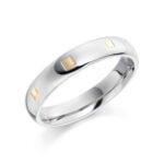 Anel em Ouro Branco 18k, 3,5mm