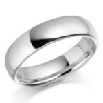 Anel em Ouro Branco 18k, 4mm