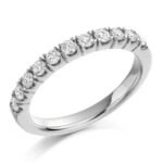 Anel em Ouro Branco 18k e Diamantes, 3,5mm