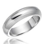 Anel em Ouro Branco 18k, 4,5mm