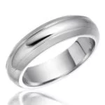 Anel em Ouro Branco 18k, 4,5mm