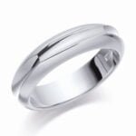 Anel em Ouro Branco 18k, 4,5mm