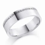 Anel em Ouro Branco 18k, 4,5mm