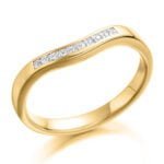 Anel em Ouro Amarelo 18k e Diamantes, 2,5mm