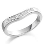 Anel em Ouro Branco 18k e Diamantes, 3mm