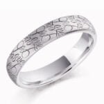 Anel em Ouro Branco 18k, 3,5mm