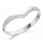 Anel em Ouro Branco 18k e Diamantes, 3mm