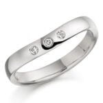 Anel em Ouro Branco 18k