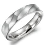 Anel em Ouro Branco 18k, 4mm