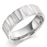 Anel em Ouro Branco 18k, 5mm