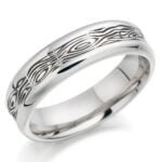 Anel em Ouro Branco 18k, 4mm