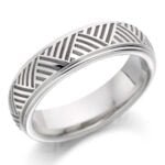 Anel em Ouro Branco 18k, 4mm