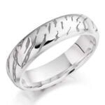 Anel em Ouro Branco 18k, 4mm